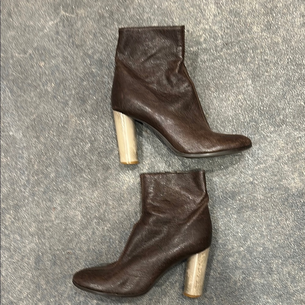 Brown Leather Stella McCartney Ankle Boots